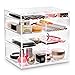 Ikee Design Acrylic Cosmetics Lipsticks Makeup Organizer Holder Box with 4 Removable Drawers, 10