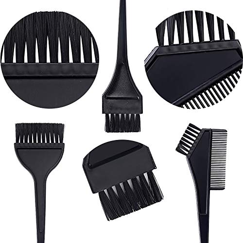 25 Pieces Hair Dye Coloring Kit 3 Sets Hair Dye Color Brush Hair Dye Comb and Mixing Bowl and Ear Cover,Gloves for Hair Tint Dying Coloring Tool