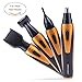 Nose Hair Trimmer, [New Version] 4 in 1 Rechargeable Nose Ear Sideburn and Eyebrow Trimmer for Men & Women (Golden)