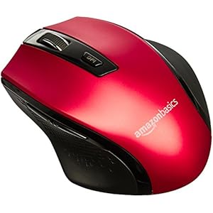 AmazonBasics-Ergonomic-Wireless-PC-Mouse-DPI-adjustable-Red Amazon Basics Ergonomic Wirele