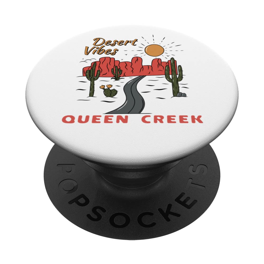Queen Creek Arizona Desert Vibes Saguaro Cactus PopSockets Swappable PopGrip