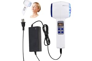 Hot and Cold Double Heads Hammer Massage Instrument, Facial SPA Anti-Wrinkle Skin Tighten Lifting and Shrinking Pores Beauty Massager Device