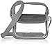 Event Stadium Approved Clear Messenger Bag Clear Shoulder Bag, Gray, Size Medium