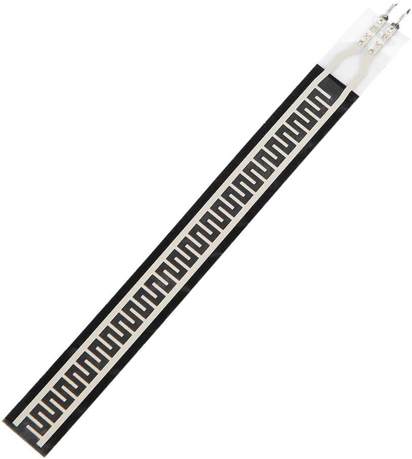 Strip Pressure Sensor 500g Thin Film Force Sensitive Resistor Flexible Pressure Sensor for Smart Home, Black, 10mm