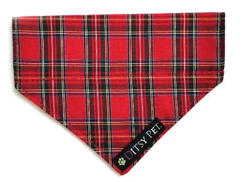 Ditsy Pet Highland Tartan Bandana Medium