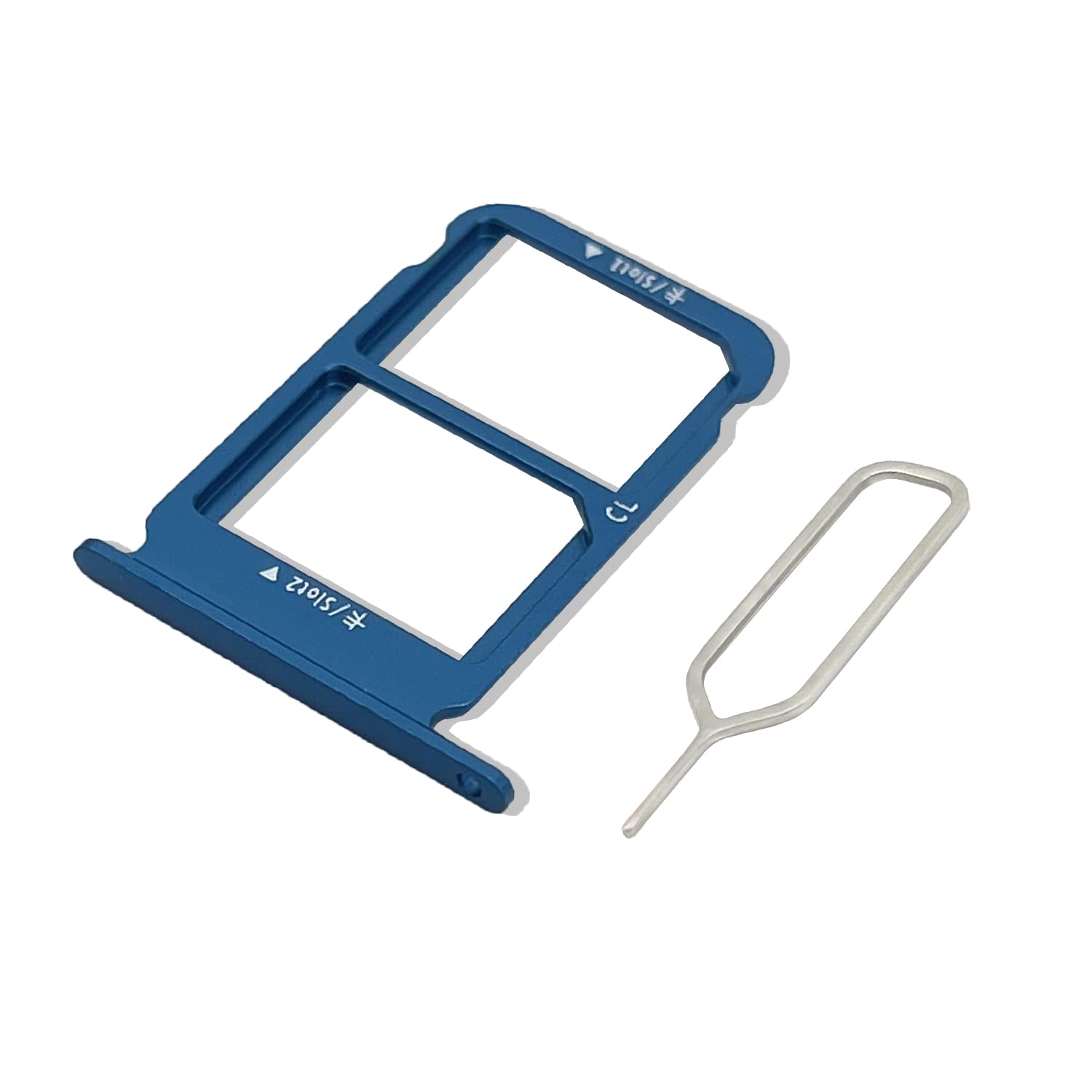 Eonpam Original DUAL SIM Card Slot Tray Holder Replacement for (Honor 10) Incl SIM Pin (Green)