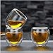Espresso Cups, Glass Cups Shot Glass Coffee Espresso Cups Cafecito Cups Double Wall Thermo Insulated Glass ,80 ML/2. 7 Ounce,Set of 4
