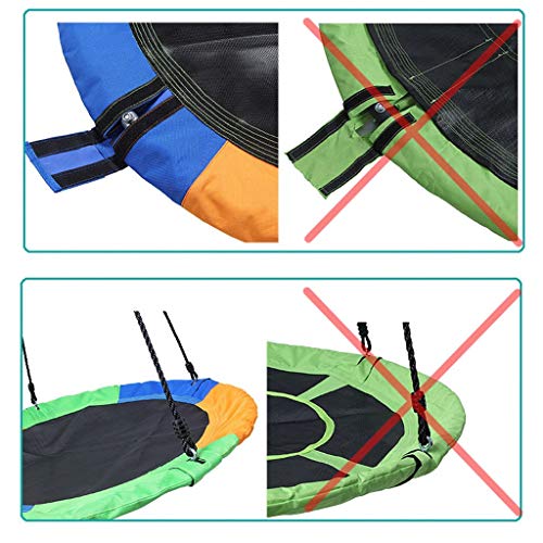 image for Toonshare 40 Inch Flying Tree Swing for Kids - Round Indoor Outdoor Gi