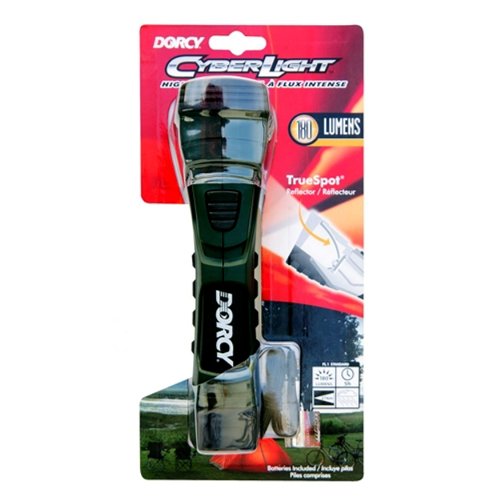 Dorcy 190-Lumen CyberLight Durable LED Flashlight with True Spot Reflector, Dark Green (41-4751) - Thumbnail 5