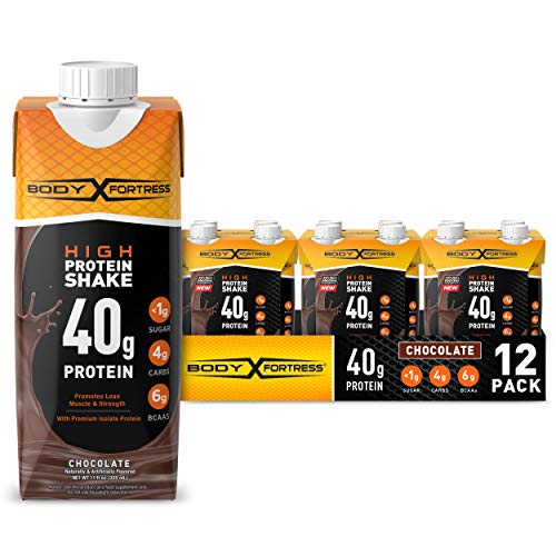 Body Fortress Ready To Drink Protein Shake, Keto Diet Friendly, Snack