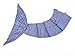 LAGHCAT Mermaid Tail Blanket Crochet Mermaid Blanket for Adult, Soft All Seasons Sleeping Bag Blankets, Whale Tail Pattern (71 x 35.5 Inch, Purple)