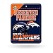 Rico Industries NFL Denver Broncos Super Bowl 50 Champions Hi-Res Metal Parking Sign,8.25-Inch by 11-Inch,Blue