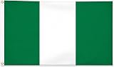 SHATCHI Nigeria Flag 5ft x 3ft with Brass Eyelets Polyester Flag view 1