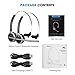 Mpow (2-Pack) V4.1 Bluetooth Headset/Truck Driver Headset, Wireless Over Head Earpiece with Noise Reduction Mic for Phones, Skype, Call Center, Office (Support Media Playing)