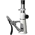 AmScope H100 Handheld Stand Measuring Microscope, 100x Magnification, 17mm Field of View, Includes Pen Light