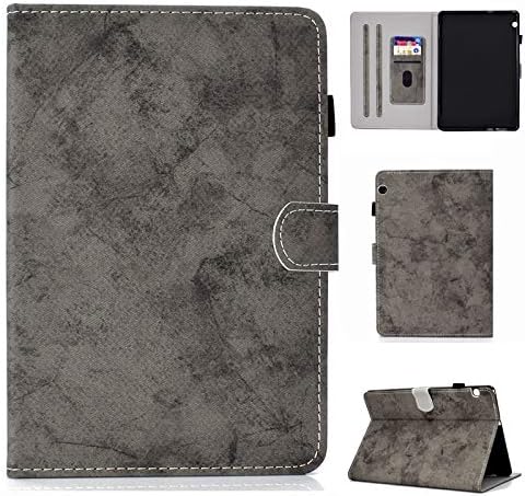 CONGCASE Phone Cases Cover, Cloth Texture Design PU Leather Tablet Smart Stand Cover with Auto Sleep/Wake for Huawei MediaPad T5 10.1 inch (2018 Release) (Color : Gray)