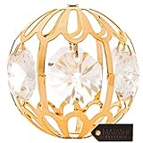 Matashi 24K Gold Plated Crystal Studded Gold