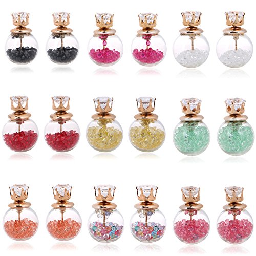 jewels galaxy gold plated stud earrings for girls (multi-colour)(cb-bllc-145)