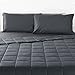 RelaxBlanket Premium Cotton Adult Weighted Heavy Blanket | 60''x80'',20lb | Enjoy Natural Deep Sleep | Dark Grey