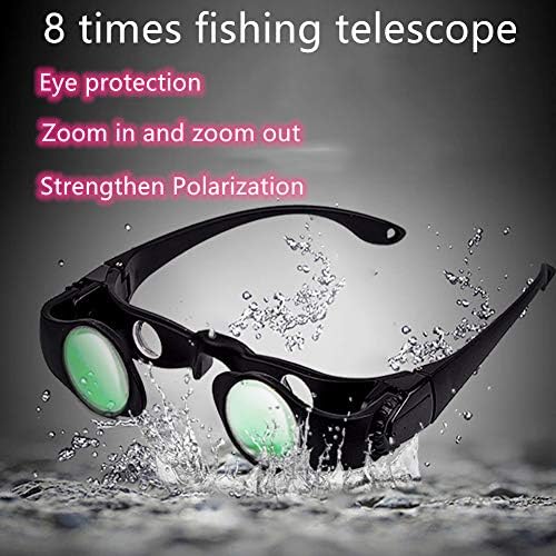 Fishing Glasses Polarised,Portable Fishing Telescope Magnifier Glasses