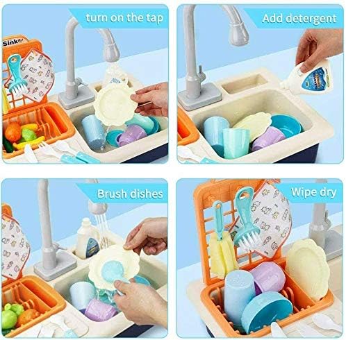 Yangers kids kitchen sink toy Set including running water - Image 3