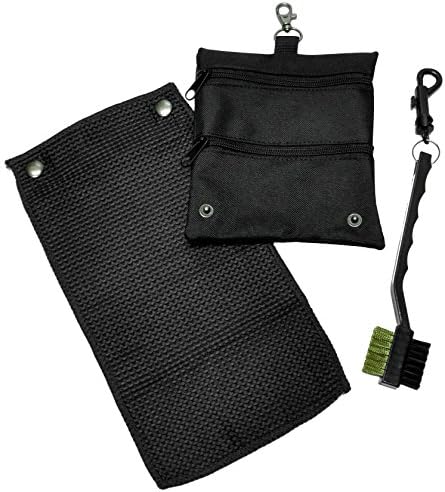 CaddyDaddy Golf Golf Accessory Bag, Towel & Brush Set