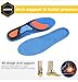 Plantar Fasciitis Insoles, Foot Arch Support Orthotics Shoe Inserts for Comfort & Relief from Flat Feet, High Arches, Back, Fascia, Foot & Heel Pain for Men and Women - Full Length (Blue, 5)