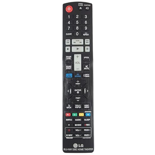 Buy LG Remote Compatible with LG BLURAY Disc Home Theater System