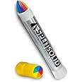 SPLIT SOLID Paint Marker - Multicolored, Permanent & Waterproof. Writes Vibrant Blended Colors on Rock, Glass, Metal, Fabric, Concrete, Stone, and More. Graffiti Art on All Surfaces