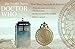 SIBOSUN Doctor Who Pocket Watch Dr. Who Men Quartz Chain Bronze Case White Dial Antique Full Hunter