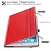 Ztotop Case for iPad 9.7 2018/2017 - 360 Degree Rotating Stand/Genuine Leather Cover with Auto Wake/Sleep, Pencil Holder,Card Pocket for New iPad 9.7'' 5th/6th Gen, iPad Air 2/iPad Air,Red