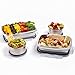 Stainless Steel Food Containers for Kids & Adults - Leakproof Lunch Box set of 4 (2 full size meal containers + 2 Dressing & Snack Container)