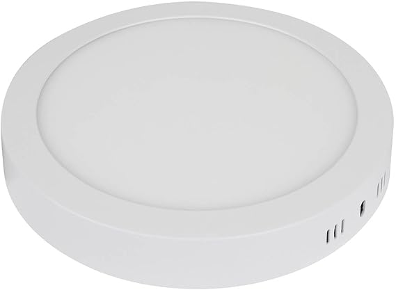 lampara led 12w kleiman lum 013 luminario redondo para sobreponer luz blanca