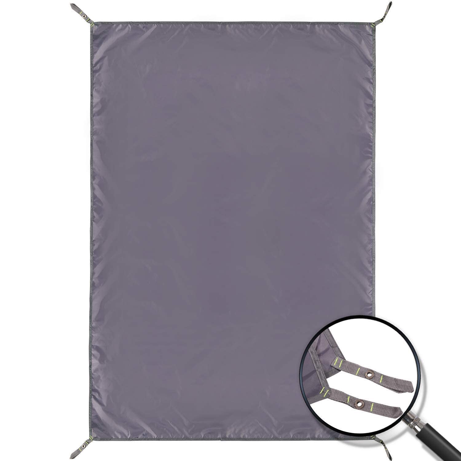 REDCAMP 140x210cm Large Waterproof Ground Sheet, Universal Heavy Duty Underlay Under Tent Tarp, Breathable Lightweight Compact Tent Footprint for Camping Hiking Outdoor