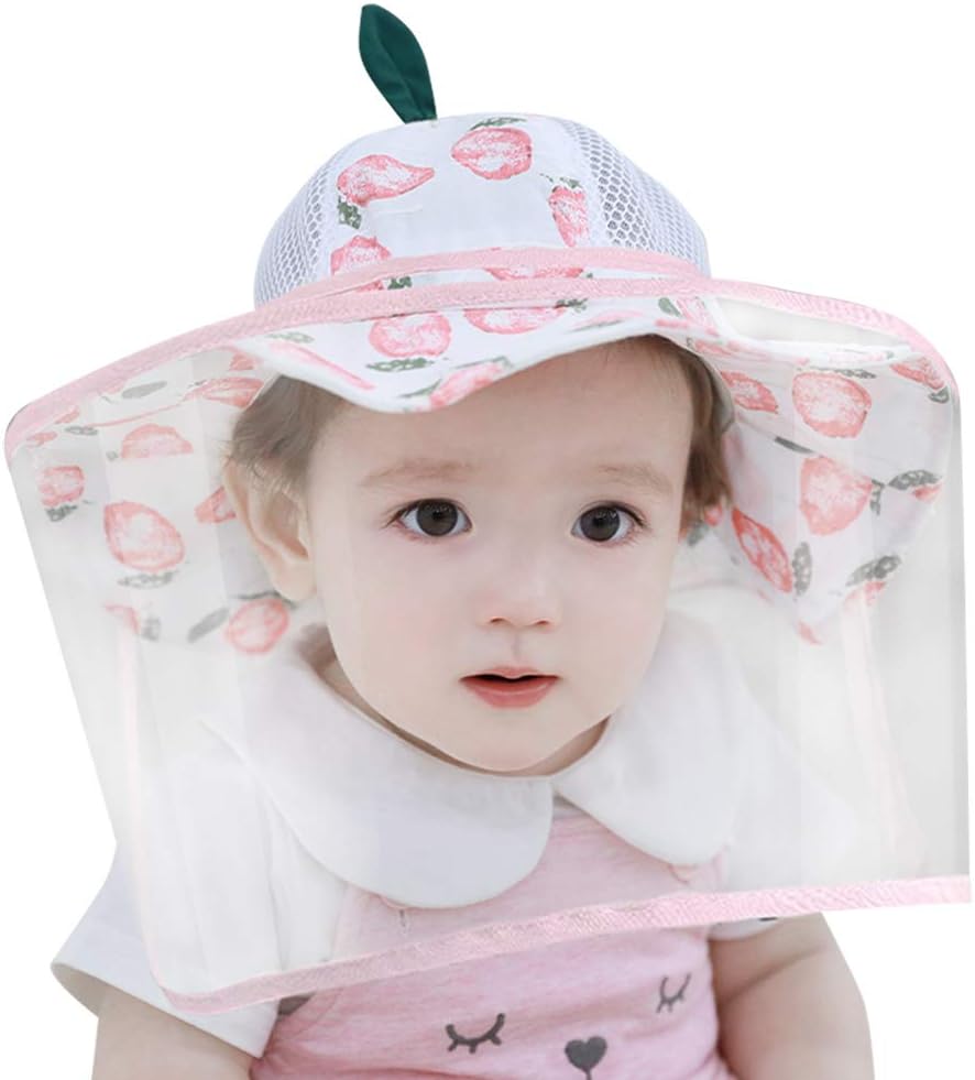 baby hat with face shield