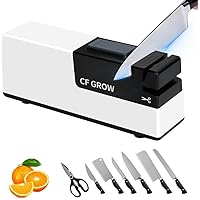 Electric Knife Sharpener, Versatile 4-in-1 Professional Knife Sharpener with Diamond Abrasives and Precision Angle Control, f