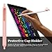 Kutop Compatible Apple Pencil Case, Soft Silicone Protective Cap Holder Sleeve Pouch Shockproof Drop Proof Cover for iPad Pro 9.7/10.5 Pen Accessories for Girls, Pink