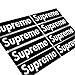 200 pcs Supreme Sticker Black Waterproof and Oil Proof Sticker Skateboarding Sticker, Laptop Sticker, Phone case, Backpack Sticker, Car Sticker (Black)