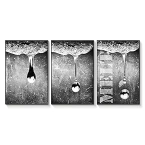 Floating Framed Canvas Wall Art for Living Room, Bedroom Black and White Landscape Canvas Prints for Home Decoration Ready to Hang - 16"x24"x3 Panels