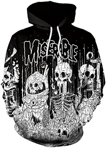 Women Hoodies Simulation 3D Alpaca Print Hoodies Pullovers Sweatshirt