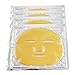 EZGO 10 Pieces 24K Gold Bio-Collagen Renewal Facial Mask, Collagen & Elastin Beauty Mask For Anti-Aging, Tighten Skin & Revitalize Skin (Gold)