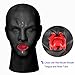EXLATEX Anatomical Latex Mask Heavy Rubber Hood Lined With Red Mouth Sheath Tongue and Nose Tube