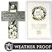 Orchid Valley Pet Memorial Grave Marker Cross Suitable for Any Animal, Cat, Dog, Horse, Guinea Pig, Rabbit etc. Supplied with Blank Plaque to Personalize.