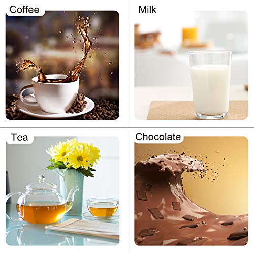 YEOSEN Beve Coffee Mug Desk with Heating Function 25 Watt Electric Beverage Warmer with Adjustable Temperature 131℉/ 55℃or 176℉/ 80℃, 1, red - Thumbnail 6