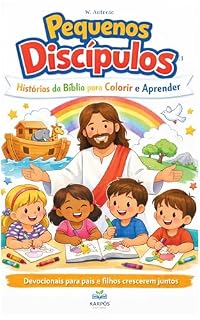 Livro Histórias da Bíblia para colorir e aprender: Devocionais para pais e filhos crescerem juntos.