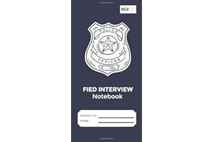 Police filed notebook: Incident Report Notepad for for law enforcement, private security, police officers, security guards, or public safety officer | 100 page | 4x8"
