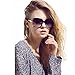 Women Oversized Square Sunglasses UV Protection Eye, Black, Size 60