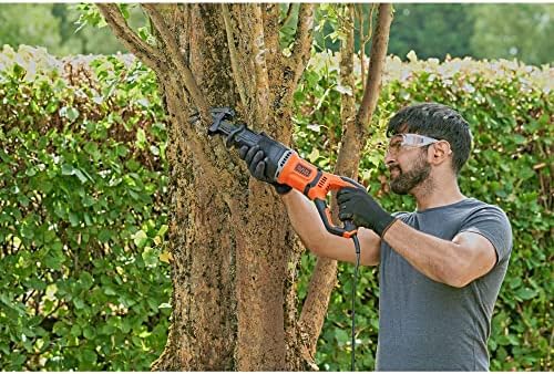 Sierra de sable 750 W, Velocidad variable, 2800 rpm, Profundidad del cabezal ajustable, Cambio de hoja sin herramientas, Soporte de rama desmontable, Incluye 2 hojas, BES301-QS