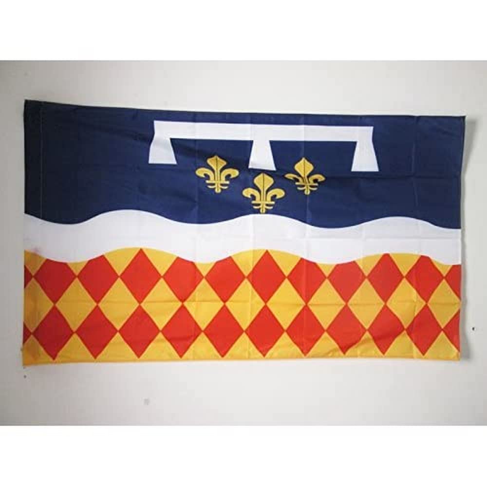 AZ FLAG - Department of Charente Flag - 3x5 Ft - Charente Banner with Sleeve - 100% Polyester - Fade Resistant - Vivid Colors - 3' x 5' Feet - 150x90 Cm