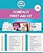 First Aid Kit by Get Safe – Compact Mini and Small Essential for Moms – Ultra-Light Slim Design - 103 Supplies and Ideal for Car Handbag Home